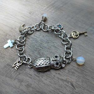 Magnetic Owl Charm Bracelet
